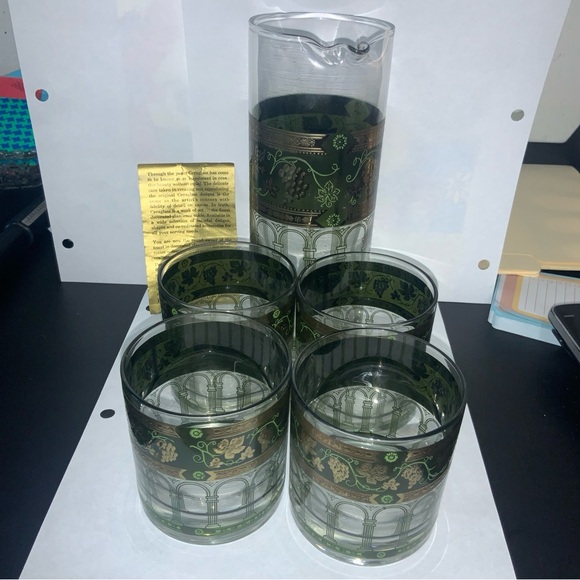 Vintage MCM Cera glass with 22 k gold accents - Picture 7 of 7